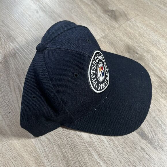 Vintage Pittsburgh Steelers Hat Snapback NFL Football‎ Pro Line Black Wool Blend - Picture 7 of 8